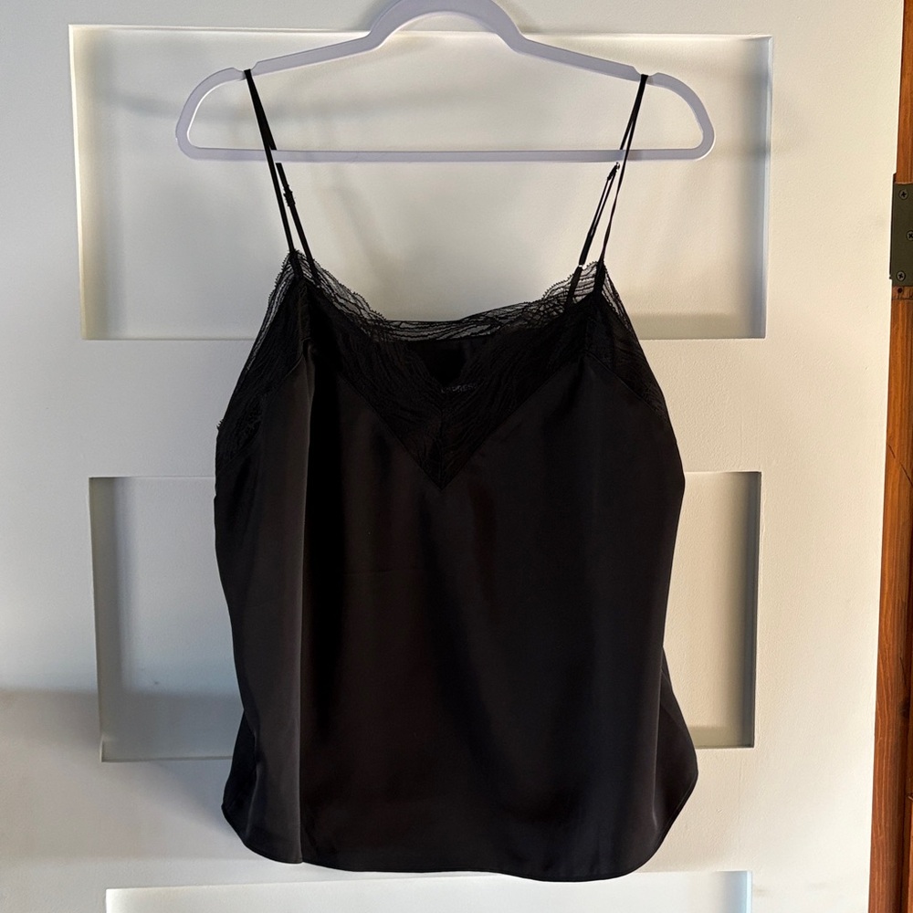 Express Black Lace Detail Camisole